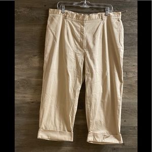 Tan Avenue Stretch Size 18 Crop Pants